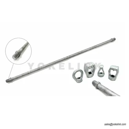Extension Anchor Rod | HDG Guy Rod Coupling | Yokelink