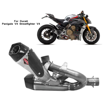 Système de silencieux d'échappement en alliage en titane pour Ducati Panigale / V4 Streetfighter V4