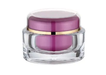 Oval Acrylic Cosmetic Jar