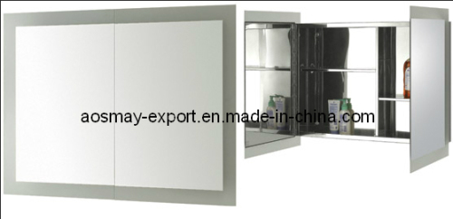 Rostfritt stål spegelskåp med en dörr (ASM-380A)