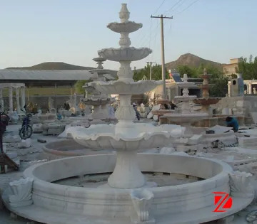 Large garden water fountain