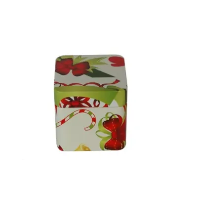 DADI Classic Elegant Square Metal Tea Tin Box