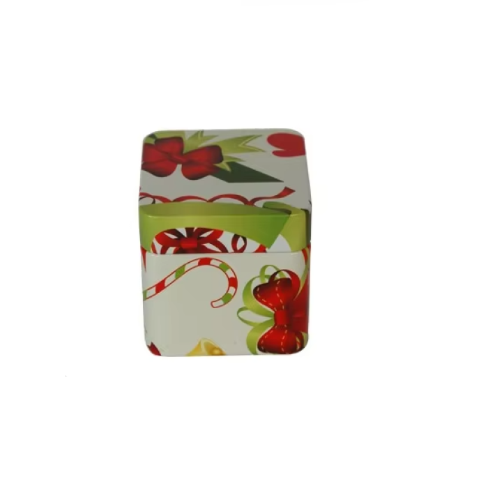 DADI Classic Elegant Square Metal Tea Tin Box