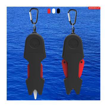 MIDDIA Portable 1 Inch Retractable Serrated Ceramic Braid Scissors - Fish Snip Cutter & Fishing Line Cutter