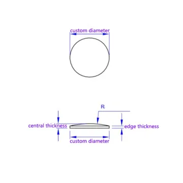 5mm K9 Plano Convex Lens