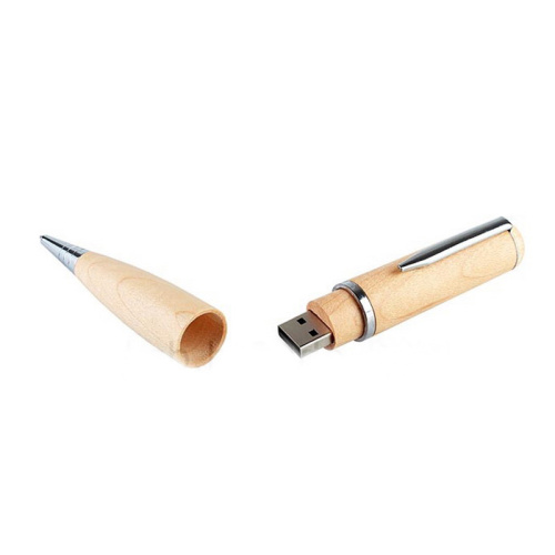 Practical USB Flash Drive Wood Pen Shape USB
