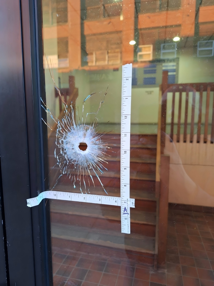 Bullet resistant door glass