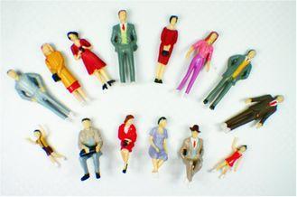 P30-14 outdoor 1:30 Architectural Scale Model People Painte