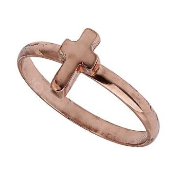 Fashion gold jewelry cross ring charm 1117-T