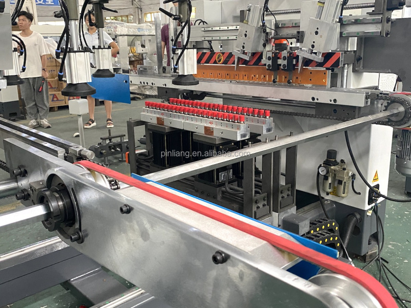Pinliang Automatic Feeding Four Row Multi Boring Machine for Drawer Board
