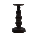 Bougeoirs votifs de table en bois noir
