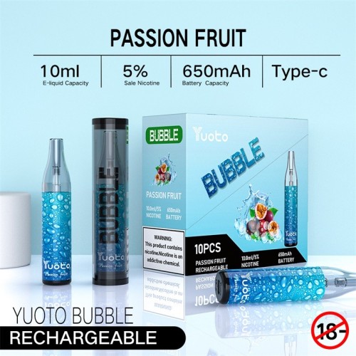 Yuoto Bubble Vape Pen 10ml Rechargeable 650mAh