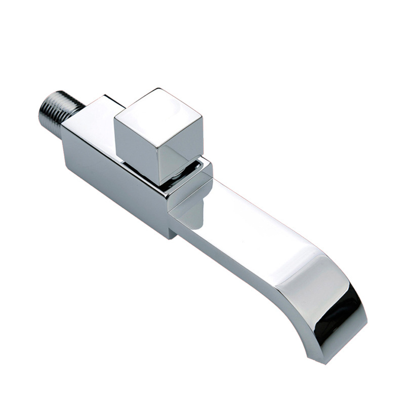 위생 도자기 광장 벽 마운트 수도꼭지 솔리드 황동 수도꼭지 구리 수도꼭지 믹서