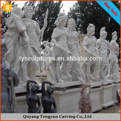 European popular life size ancient greek stone man and woman statue westerners for decoration