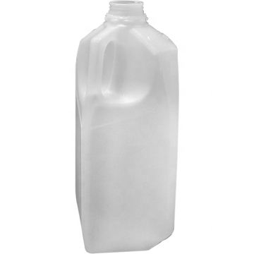 1/2 Gallon HDPE Plastic Dairy Milk Jug with 38mm Cap