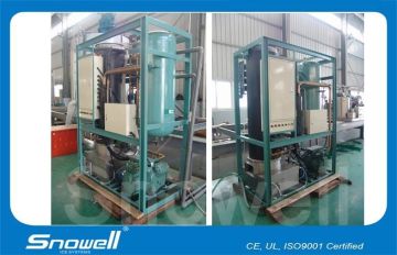5t/24h Water Cooling Tube Ice Machines Keeping Vegetables With Bitzer 3p 220v 60hz