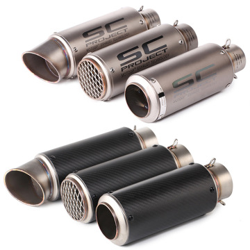 51mm Universal Small Hexagonal Motorcycle Conversion Exhaust Pipe - High Quality Manufacturer