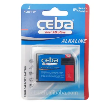 Primary Dry Cell Zn-MnO2 Battery 6v 4rl61 J size battery