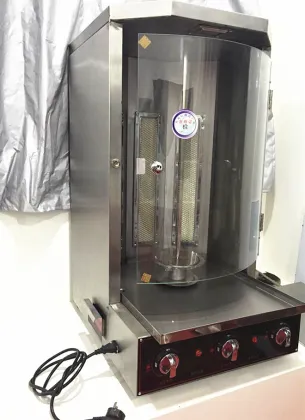 Gas Donner Kebab Shawarma Combined Grill Machine with Independent Temperature Control
