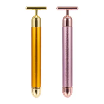 Customized 24K Gold Plated Zinc Alloy T-Shape Beauty Bars with High-Quality Logo