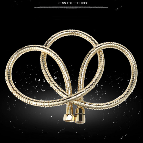 Gold Burst-Proof Metal Hose Afọwọṣe Shower Hose