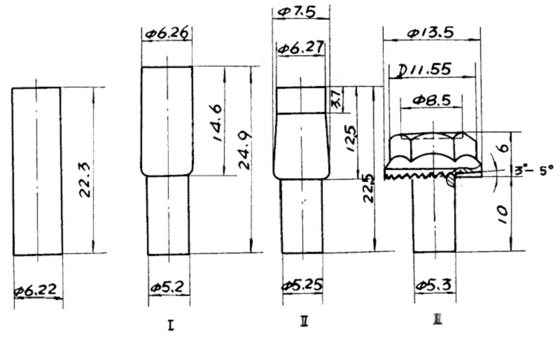Collection of Hexagon Small Flange Bolt Cold Heading Processes