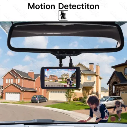 4K+1080P 4Inch 170 Degree Dual Front and Rear 360 Degree Car Dash Cam