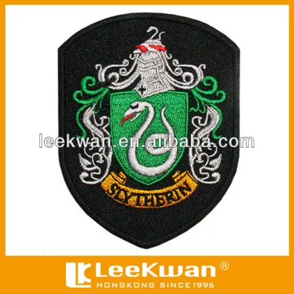 Custom slytherin embroidery patch/crest