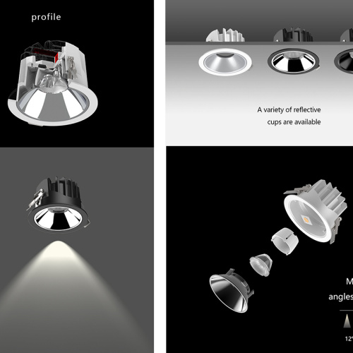 Spotlight Recessed Spotlight 12° 24° 38° 55° 12w/20w/30w/40w/50w Factory