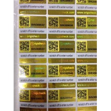 QR Code and Barcode Holographic Label Printing