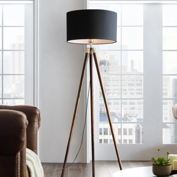 Wood Decor Dimmable Floor Lamp for Modern Living Room and Bedroom