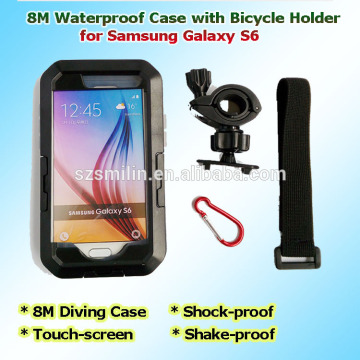 2015 New Touch Screen IPX8 8M Waterproof Smartphone Bicycle Motor Golf Holder Diving Protective Cover Bag for Samsung Galaxy S6                        
                                                Quality Choice