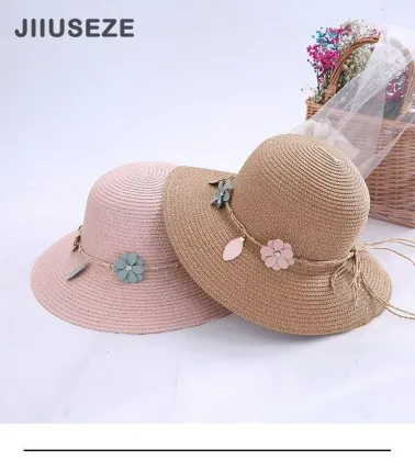 Women's Large Brim Straw Sun Hat for Summer Sun Protection