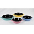 Ceramic Custom Round Baking Tray with Ear Pan