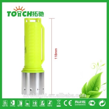 Super Bright Diving underwater LED Flashlight super waterproof mini led diving flashlight for 1*18650 battary diving torch light