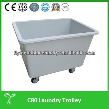 Industrial used plastic laundry trolley Lijing