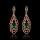 Gold Plated Rhinestone Earrings Tear Drop-shaped Earrings