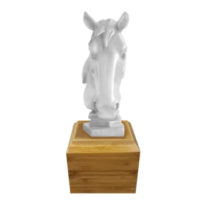 High quality low price bamboo wholesale urns resin horse stand caskets
