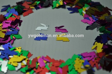 Hot selling pvc the easter rabbit table confetti