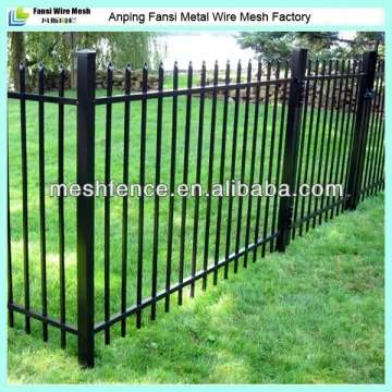 98.4''(L)*48''(H) powder coated spear top lawn steel fence