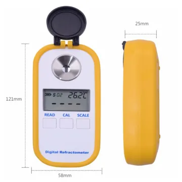 Portable Auto Digital Refractometer 0.0-92.0% Brix Sugar Honey Refractometer