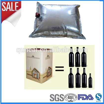 Beverage packaging/bag in box for soda/coke packaging with butterfly tap
