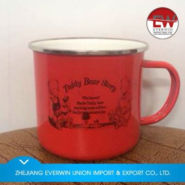 Factory supply OEM quality printed enamel cup ceramic with good price