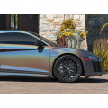 Rainbow Laser Matte Silber Auto Wrap Viynl