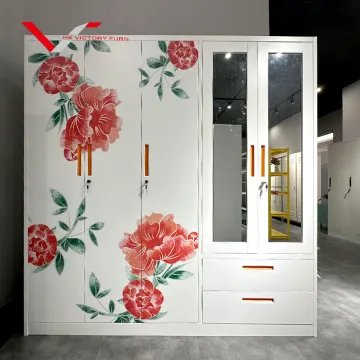 Customized Steel Office Living Room Furniture Storage Cabinet Metal Wardrobe Locker