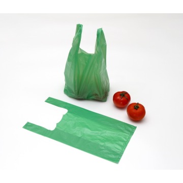 Recycled Plastic Shopping Die Cut Bag with Custom Printing Logo T Shirt Bag