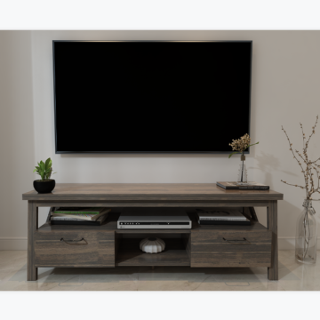 TV kayu berdiri untuk perabot ruang tamu
