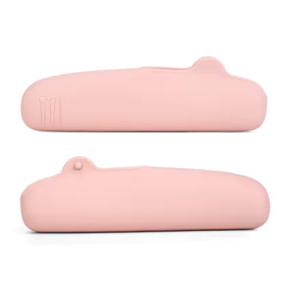 Customizable BPA-Free Portable Travel Makeup Bag: Durable Silicone Makeup Brush Case for Cosmetics