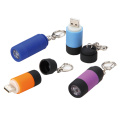 Emergency tiny keychain USB rechargeable LED light