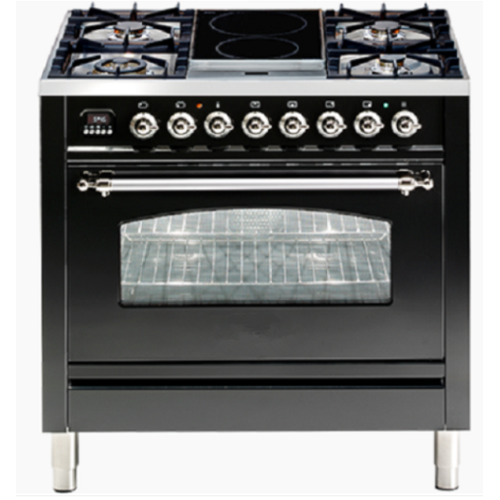 Black Cooker Electric forno independente